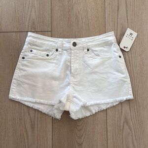 New with tags. Billabong White Denim Shorts